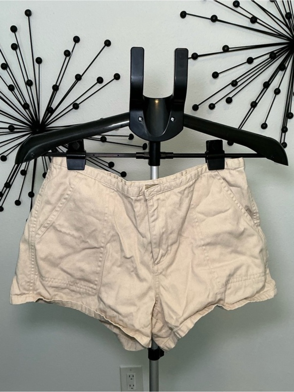 Y2K Falx Co Beige Cotton Low Rise Shorts Size 7